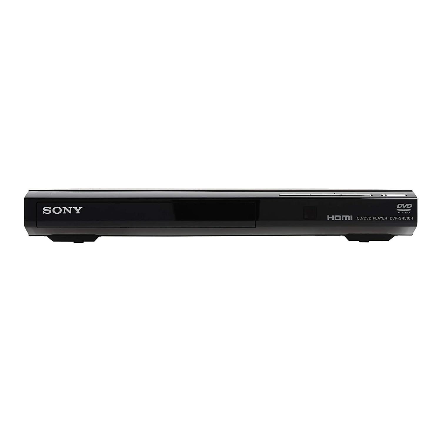 Sony Sony DVP-SR510H 1080p Upscaling DVD Player Bundle with CD/DVD Lens Cleaner (2 Items)