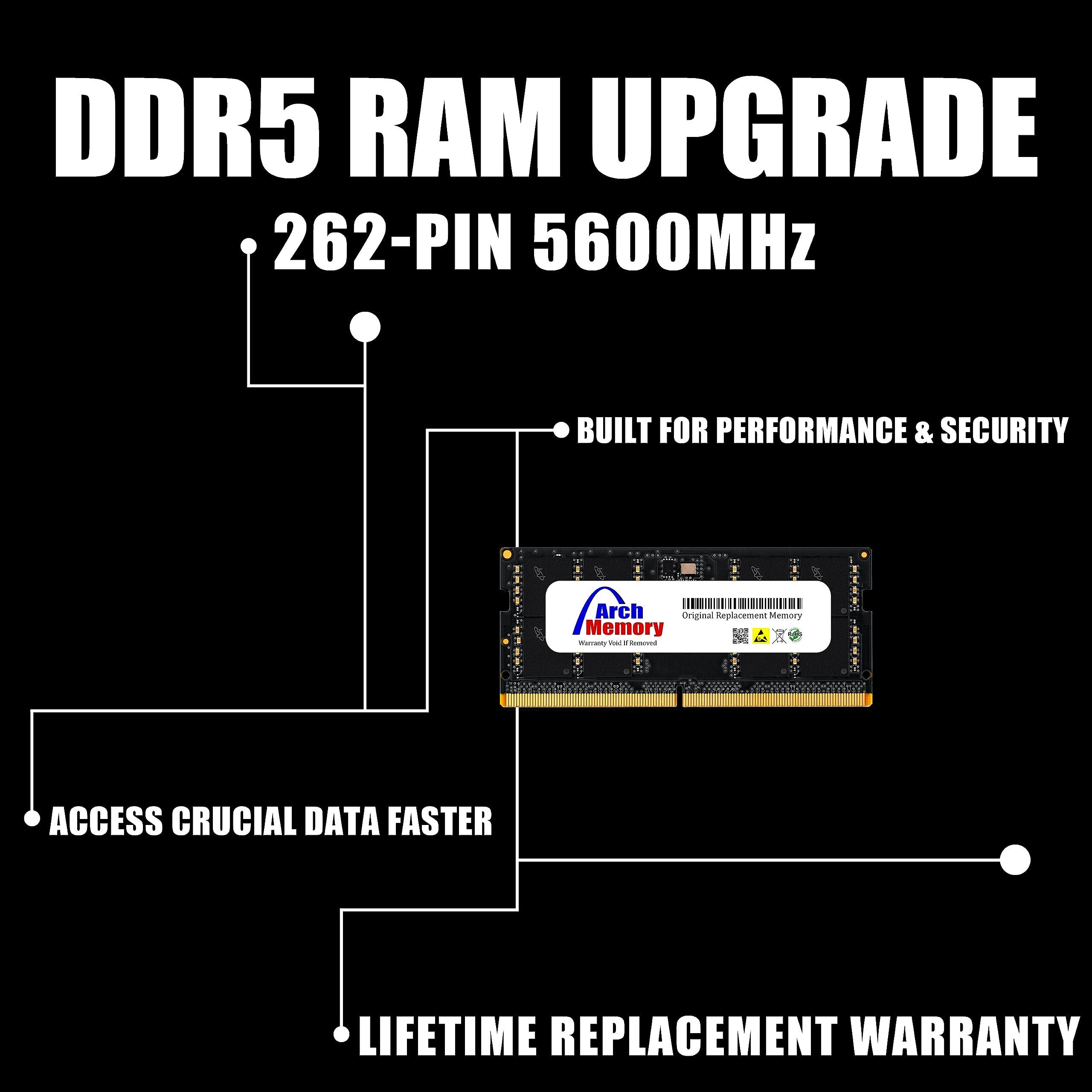 Arch Memory Arch Memory 32GB 262-Pin DDR5 5600MHz SODIMM RAM for Dell Precision 7680