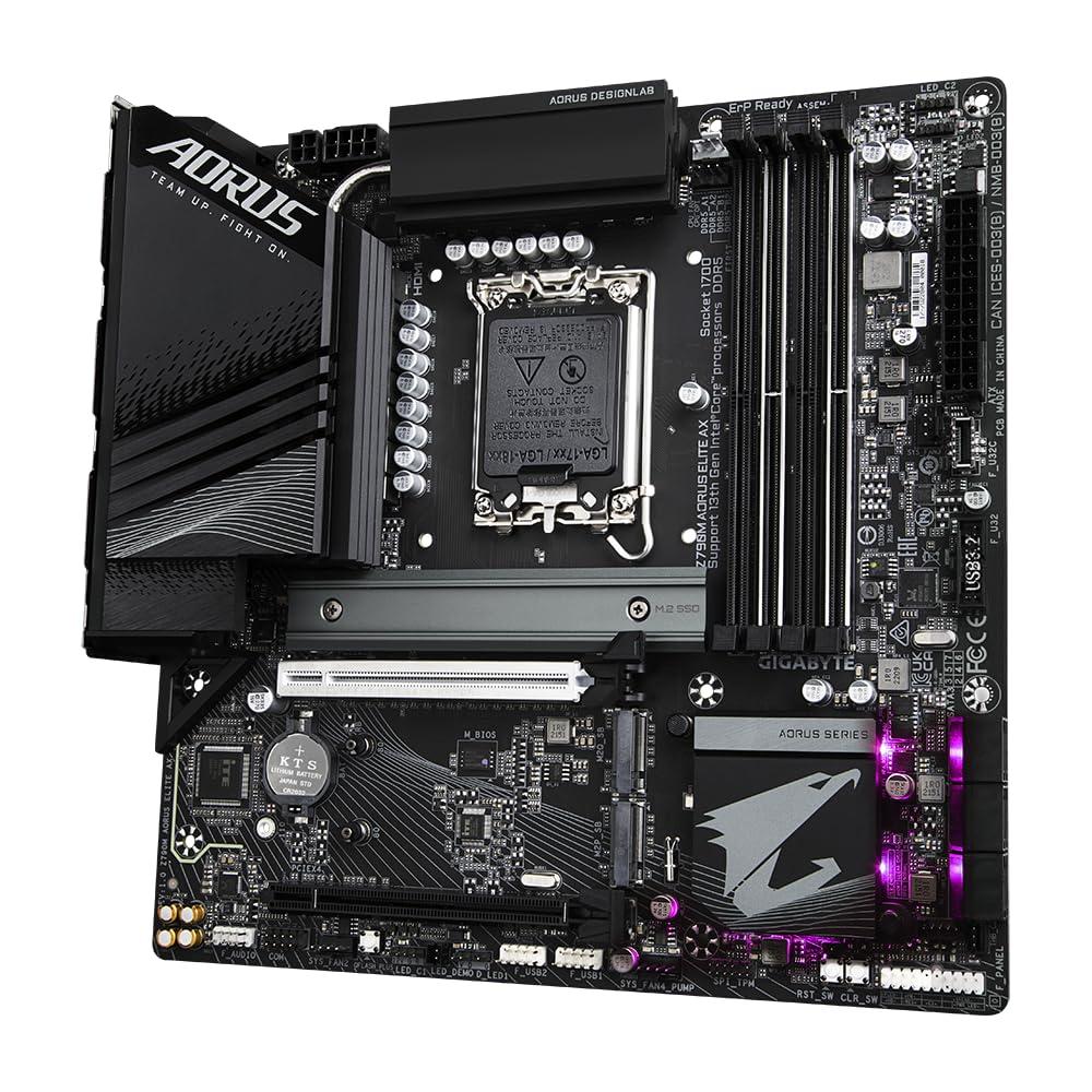 GIGABYTE GIGABYTE Z790M AORUS Elite AX (REV. 1.0) CHIPSET Intel Z790 LGA 1700 DDR5 13th & 12th Generation
