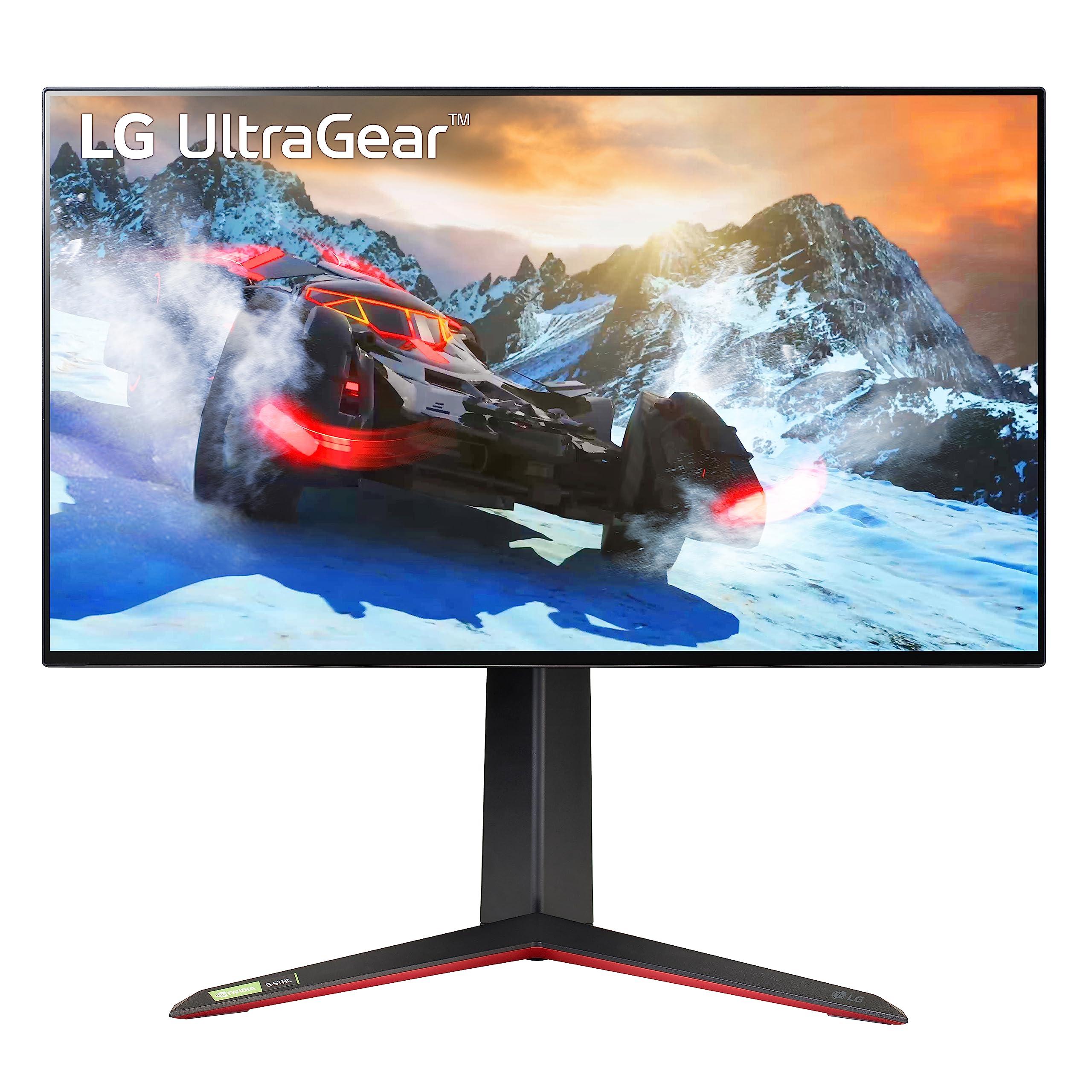 LG LG 27GP95R-B 27 Ultragear UHD (3840 x 2160) Nano IPS Gaming Monitor w/1ms Response Time & 144Hz Refresh Rate, NVIDIA G-SYNC Compatible & AMD FreeSync Pro, Adjustable Tilt, Height, Swivel & Pivot