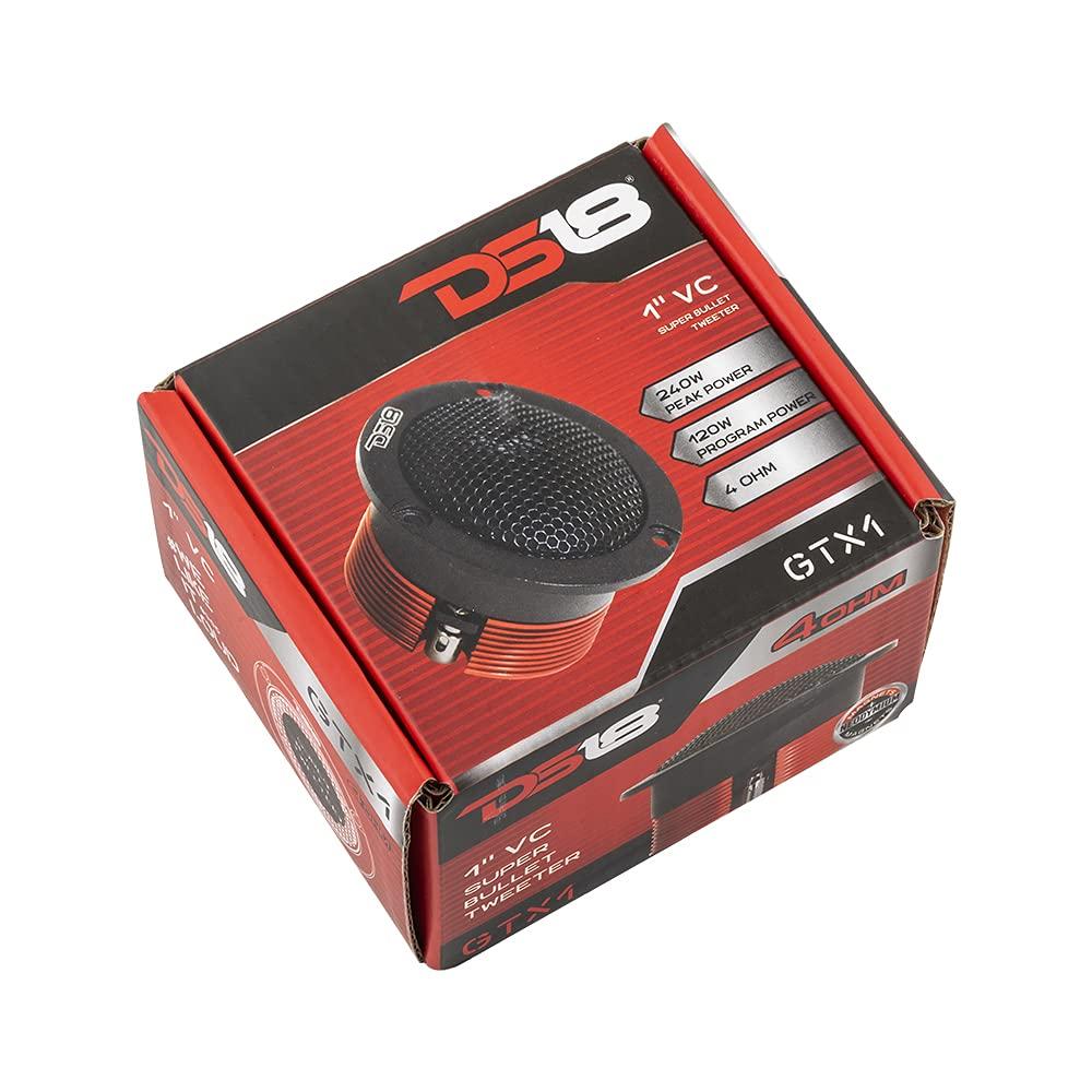 DS18 DS18 GTX1 1\" Vc Die Cast Titanium Compression Neodymium Super Bullet Tweeter 240 Watts 4-Ohm-PRO Tweeters are The Best in The Pro Audio and Voceteo Market (Single) (Renewed)