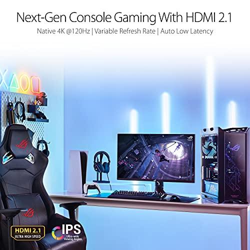 ASUS ASUS ROG Swift PG32UQ 32” 4K HDR 144Hz DSC HDMI 2.1 Gaming Monitor, UHD (3840 x 2160), IPS, 1ms, G-SYNC Compatible, Extreme Low Motion Blur Sync, Eye Care, DisplayPort, USB, DisplayHDR 600