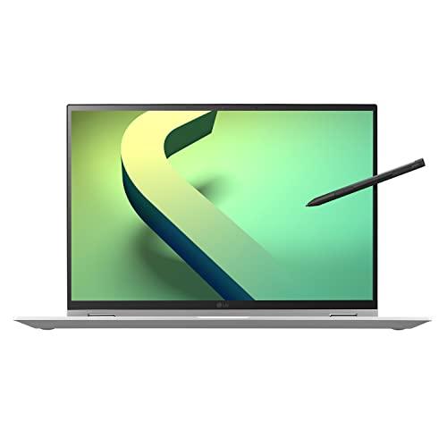 LG LG gram 16T90Q 2-in-1 Tablet Laptop, 16" (1920 x 1200) IPS Display, Intel Evo 12th Gen i7 1260P Processor, 16GB LPDDR5, 2TB NVMe SSD, FHD Webcam, WiFi 6E, Thunderbolt 4, Windows 11, Silver