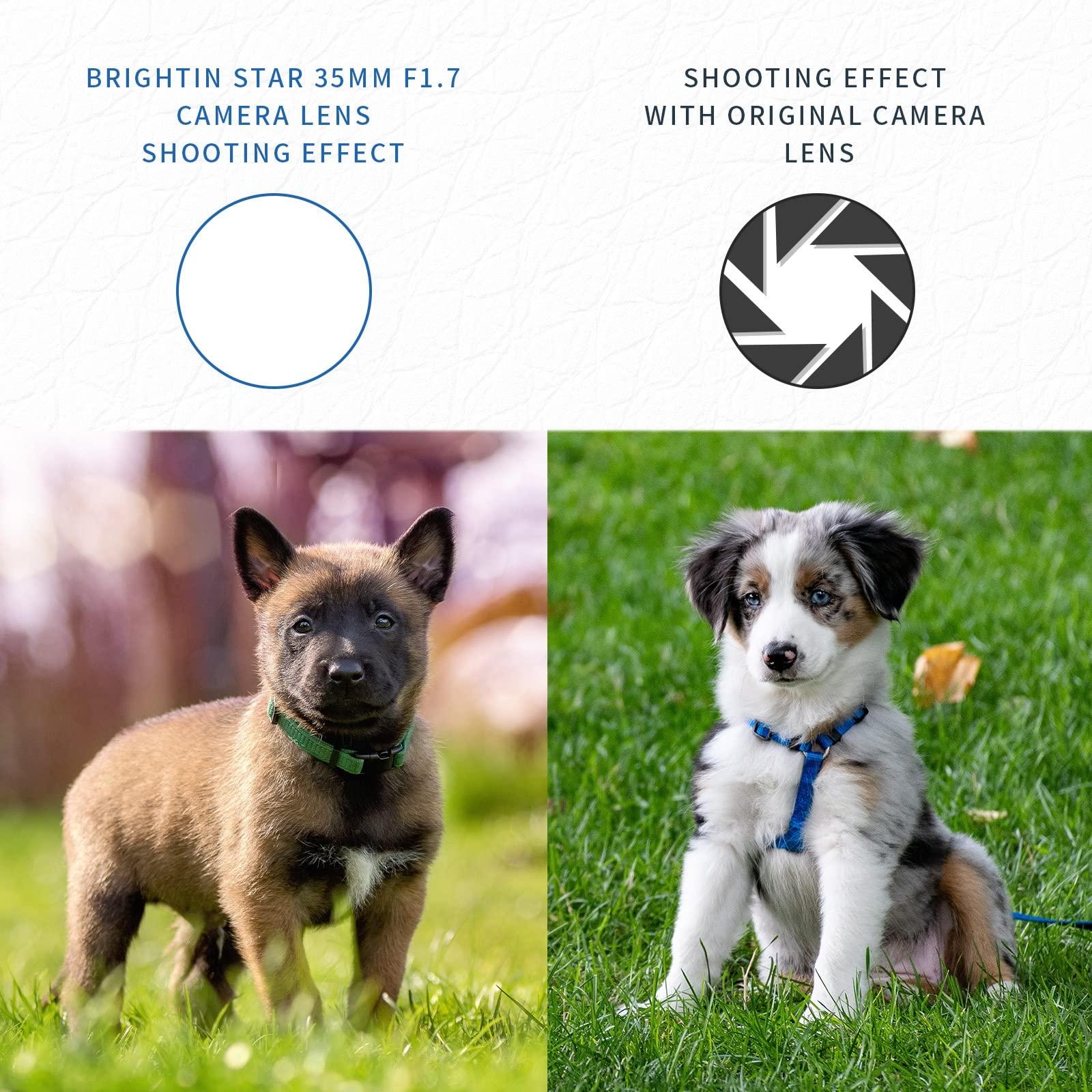 brightin star Brightin Star 35mm F1.7 Large Aperture APS-C Manual Focus Prime Fixed Mirrorless Camera Lens, Fit for Panasonic Olympus Micro4/3 G7, G85, GX9, G7KS, EPM1/2, EM1, EP1/P2/P3/P5, PL 1/2/3/5/6(Silver)