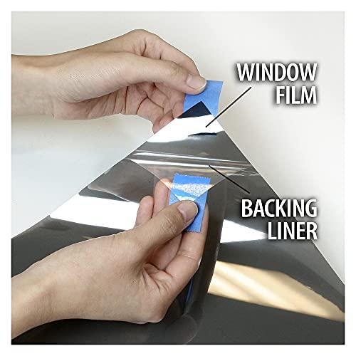Buydecorativefilm BDF S4MB35 Window Film Security and Sun Control 4 Mil Black 35 (Medium) - 60in X 25ft