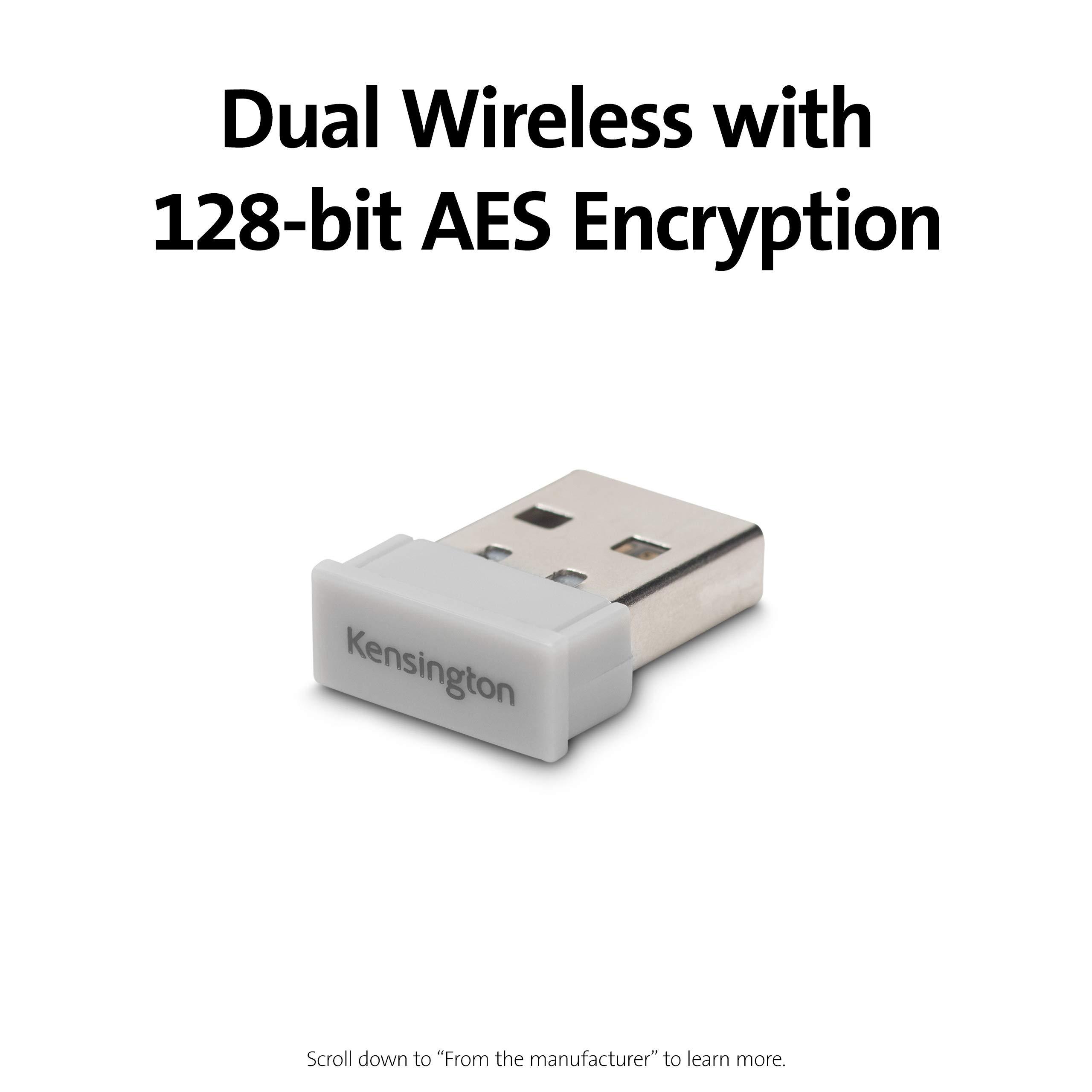 Kensington Kensington Pro Fit Ergonomic Wireless Keyboard and Mouse - Grey (K75407US)