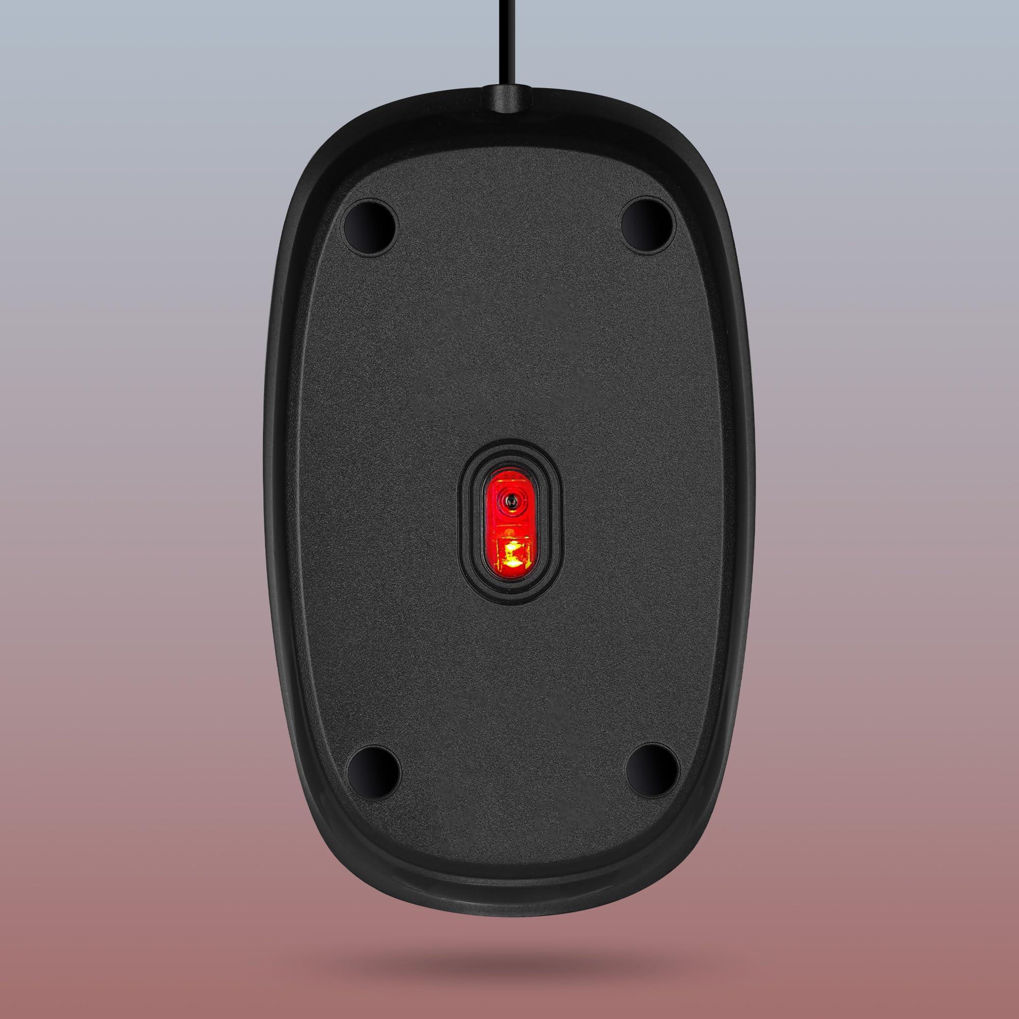 ZEBRONICS Zebronics Zeb-Power Wired USB Mouse, 3-Button, 1200 DPI Optical Sensor, Plug & Play, for Windows/Mac