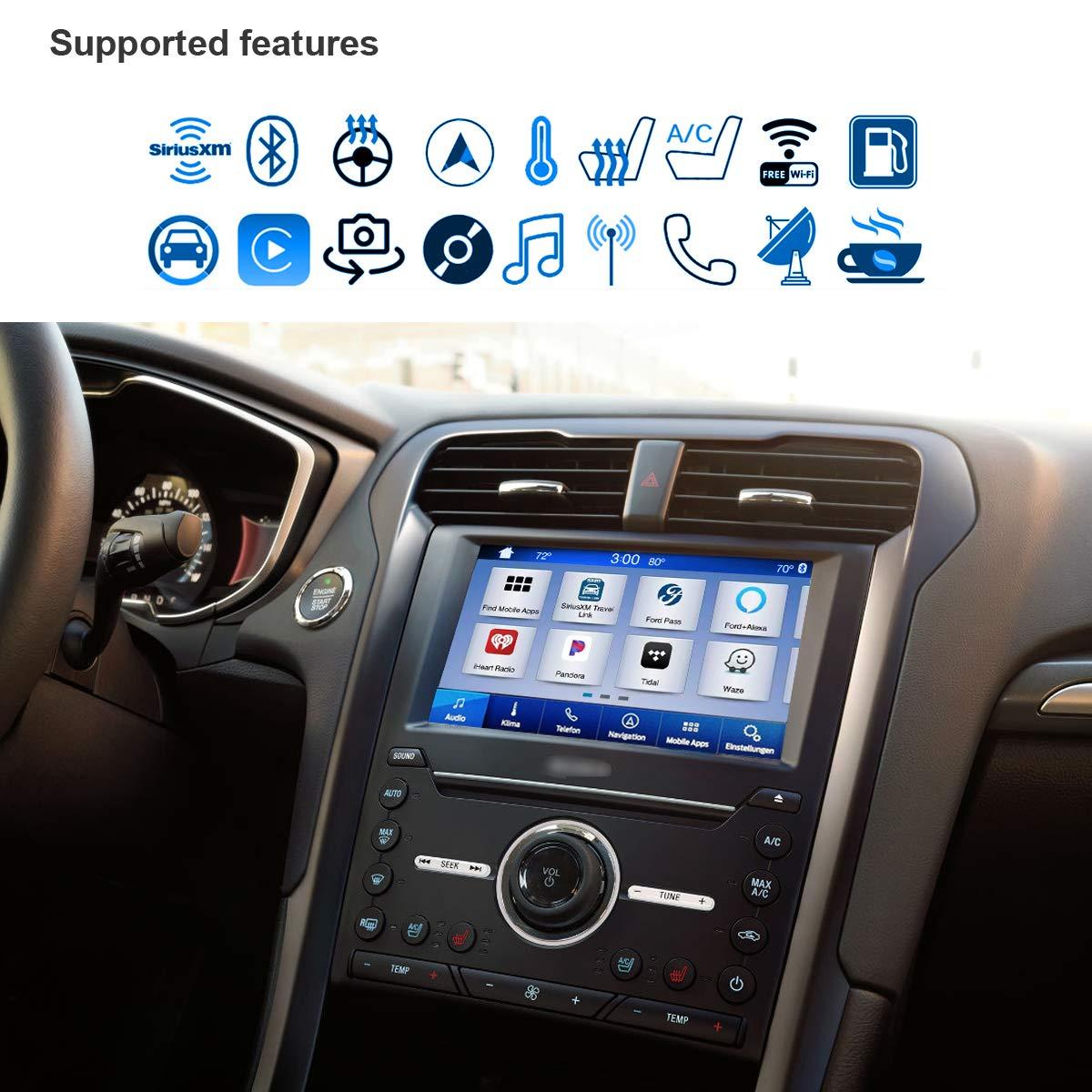 TIKSCIENCE TIKSCIENCE SYNC 2 to SYNC 3 Upgrade Kit 8-Inch Touch Screen Fit for Ford Lincoln Explorer SYNC3.4 MyFord Touch/Support Carplay with GEN IV APIM Module, USB Hub, Navigation