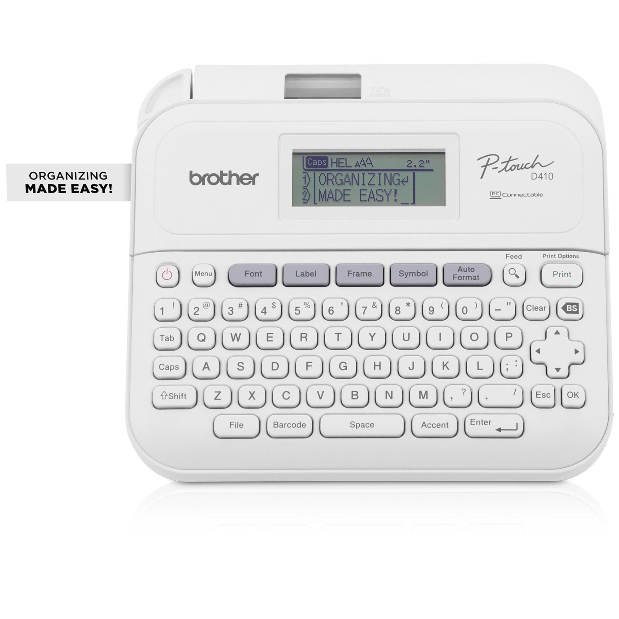Brother Brother P-Touch PT-D410VP Home / Office Advanced Label Maker | Connect via USB to Create and Print on TZe Label Tapes up to ~3/4 inch