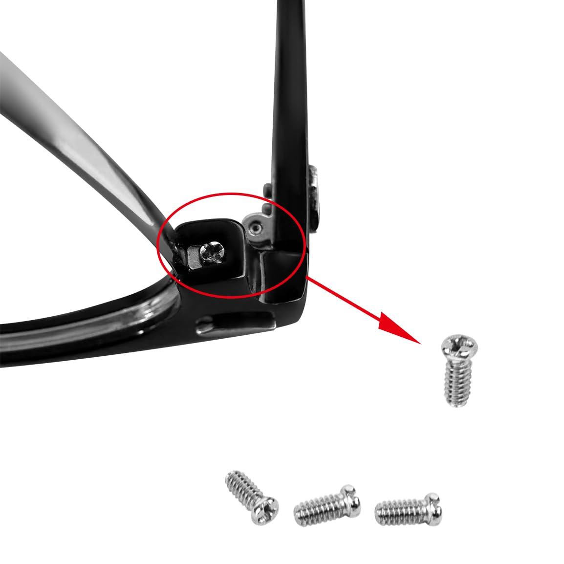 HiCycle2 Replacement Sunglass Screw Compatible for Ray Ban Wayfarer RB3016 Sunglasses,with Screw Driver (4pcs for LensSilver)