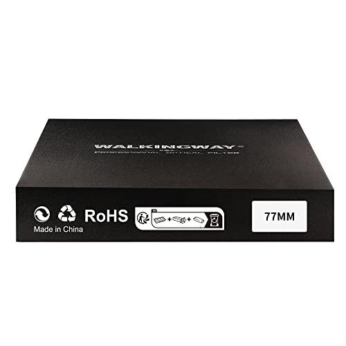 Walking Way WalkingWay 77mm Black Diffusion Filter 1/8 Pro Mist Camera Lens Filter Soft Dreamy Cinematic Effect Hazy Diffuser with Ultra Slim and Optical Glass for Portrait/Vlog/Photography/Video