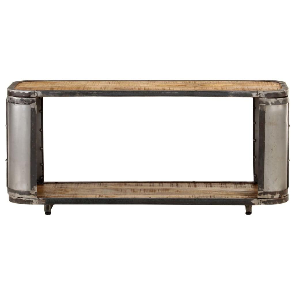 vidaXL vidaXL Solid Wood Mango TV Stand - Industrial Style Entertainment Unit with Ample Storage - 35.4"x11.8"x15.7"