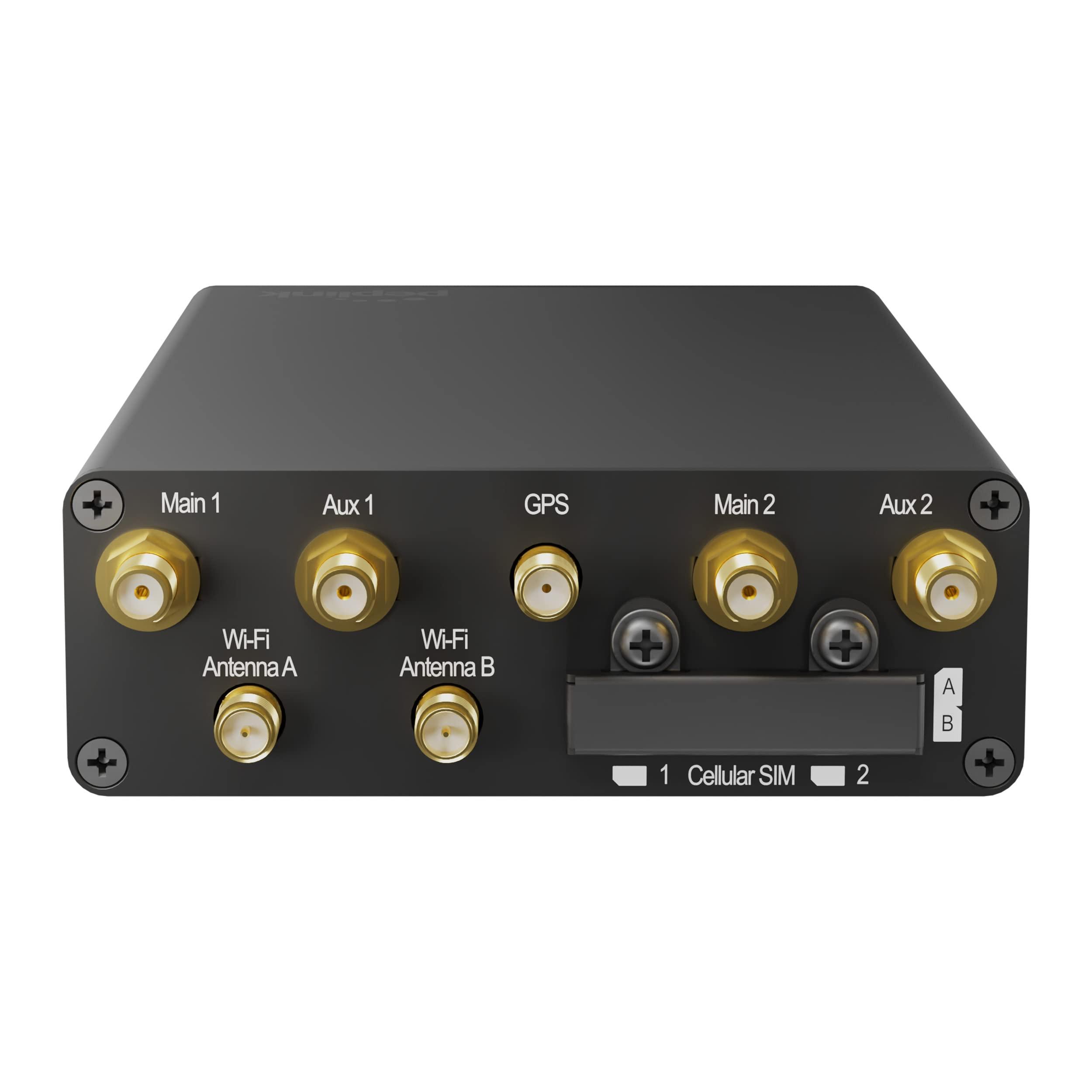 Peplink Peplink LTE Cellular Router MAX Transit Duo Pro | Ethernet WAN Port, LAN Port, Sim Slots, Wireless Cellular Modems | High Speed Dual Band WiFi 6 1Gbps Throughput | Band 71 for Better Coverage