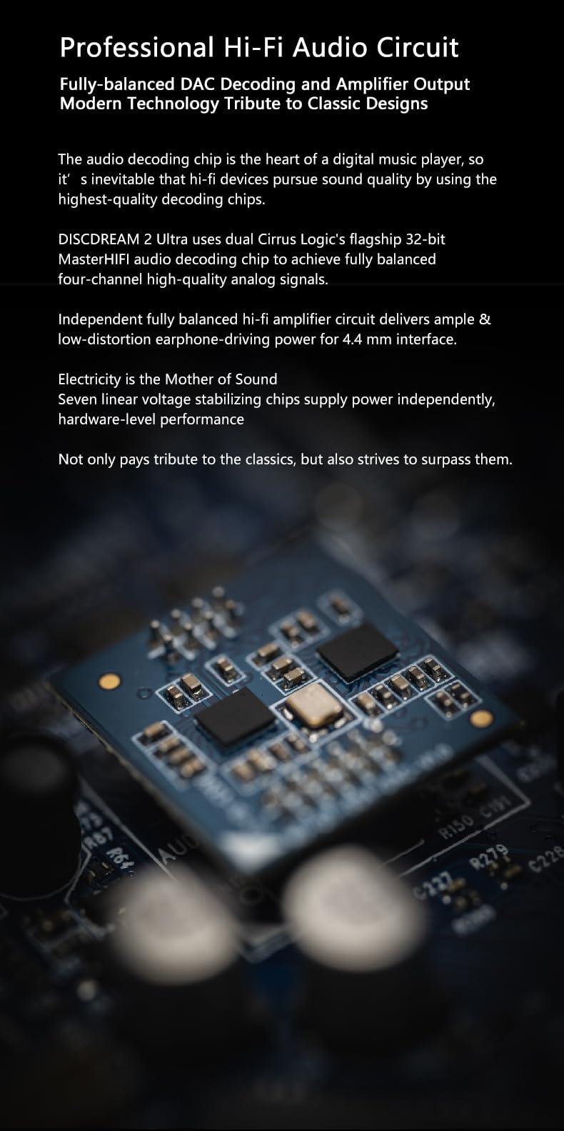 Moondrop MOONDROP DISCDREAM 2 Ultra Portable CD Player Dual dac 4.4 Balanced Output