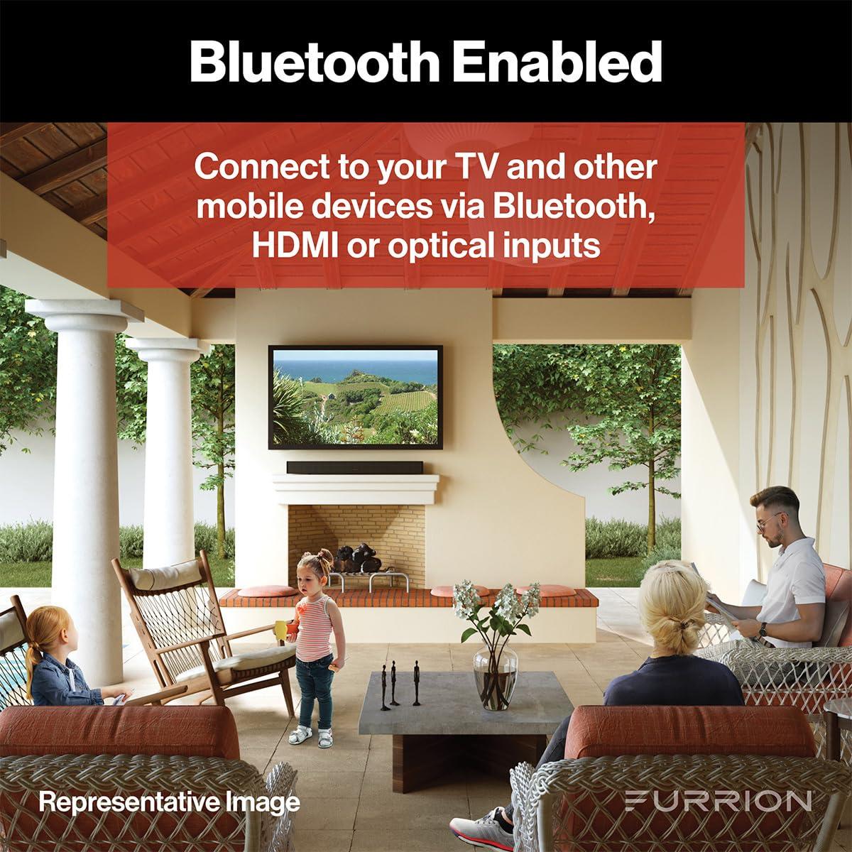Furrion Furrion Aurora 2.1 Outdoor Soundbar Speaker with Built-in Subwoofer, Bluetooth, HDMI & Optical Inputs - FSBNN30MST