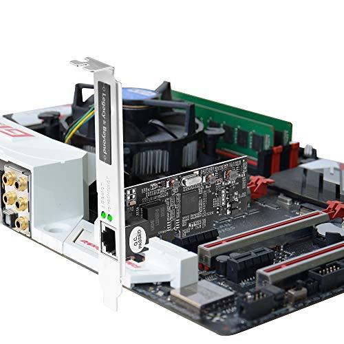 SIIG SIIG Single 2.5G 4-Speed Multi-Gigabit Ethernet PCIe Network Card, PCIe 2.0 x1 to RJ-45, 2.5GBASE-T, NBASE-T, 2500/1000/100/10Mbps, Realtek RTL8125 Chipset, Dual-Profile Brackets (LB-GE0611-S1)