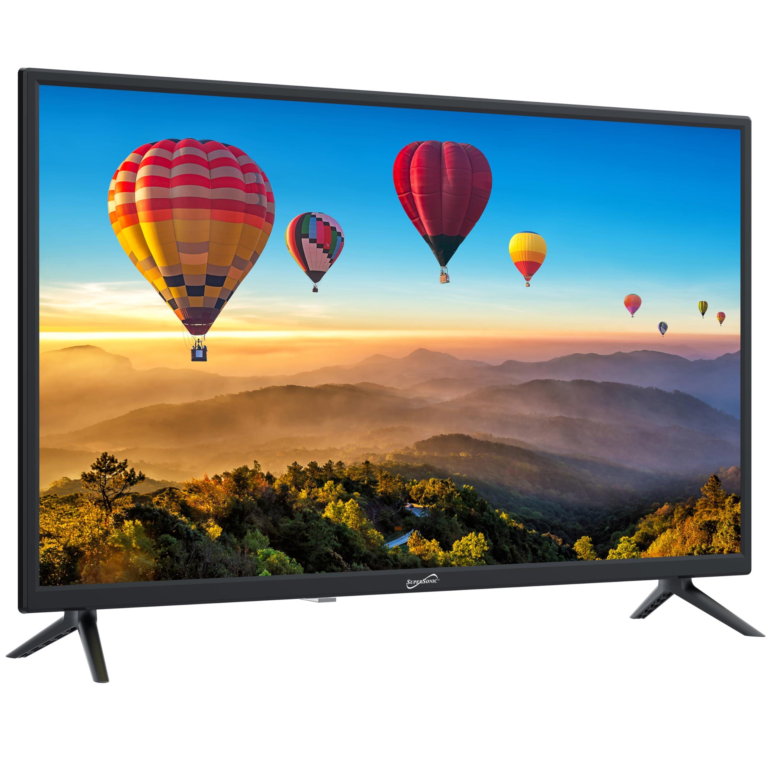Supersonic Supersonic SC-3210 31.5-Inch DLED HDTV with ATSC & NTSC, HDMI Input, USB Compatibility, 1080p Resolution, Dynamic Contrast, Wide Viewing Angle, Digital Noise Reduction, Rich Audio Options, Multi-Langu