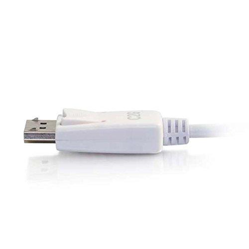 C2G C2G USB Adapter, USB C to Display Port, 4K, 30Hz, White, 12 Feet (3.65 Meters), Cables to Go 26882