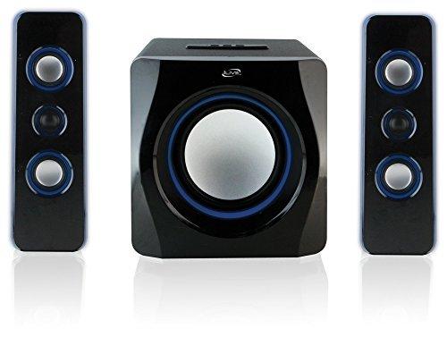 iLive iLive Bluetooth Speaker System with Built-In Subwoofer, 7.28 x 8.86 x 7.28 Inches, Black (iHB23B)