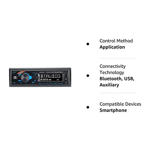 Dual Electronics Dual XRM59BT Single-DIN In-Dash All-Digital Media Receiver with Bluetooth