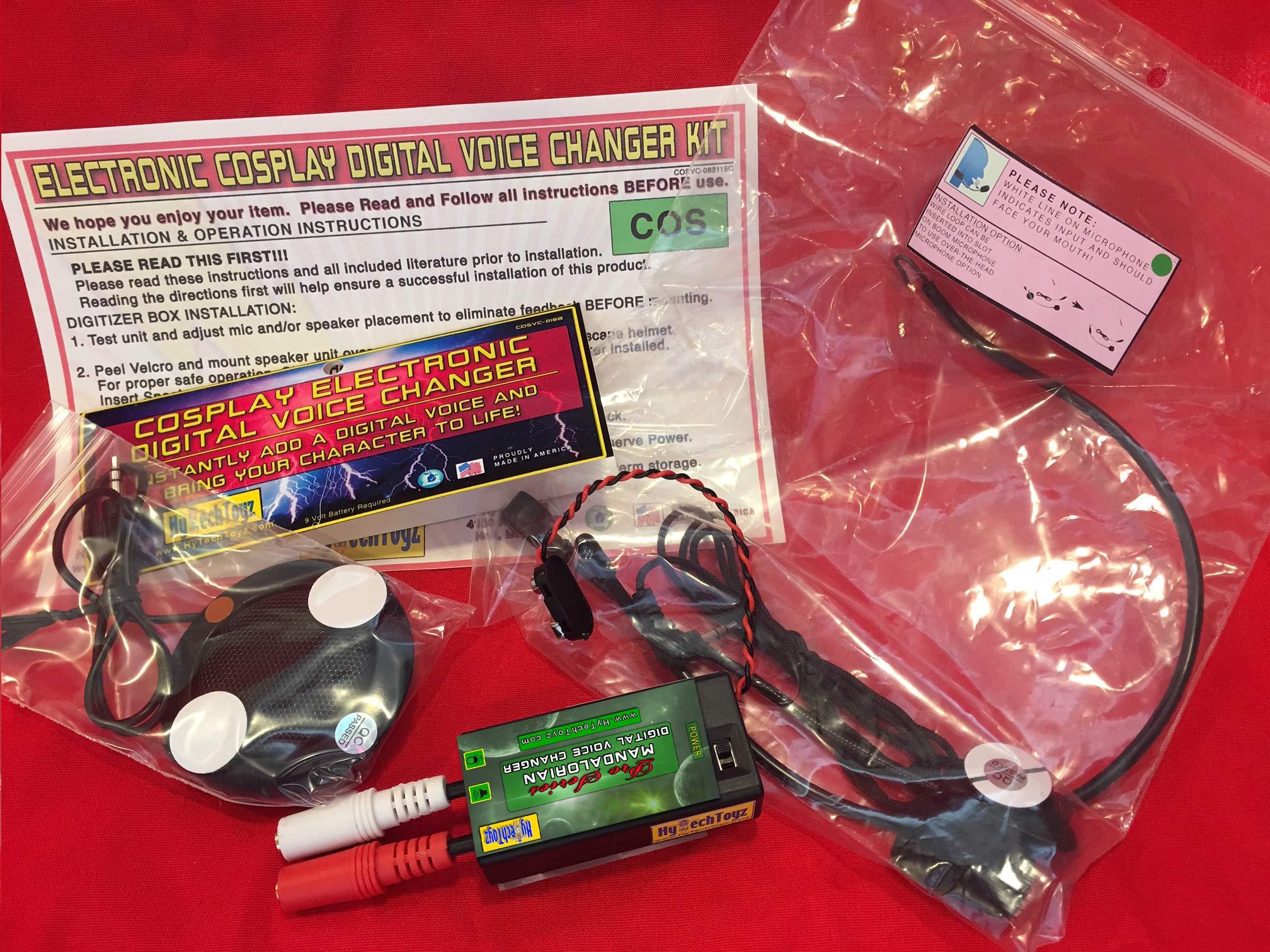 HYTECHTOYZ MANDALORIAN - BOBA FETT HELMET VOICE CHANGER COSPLAY HALLOWEEN COSTUME SET MICROPHONE & SPEAKER - MAKES YOUR VOICE SOUND LIKE MANDALORIAN