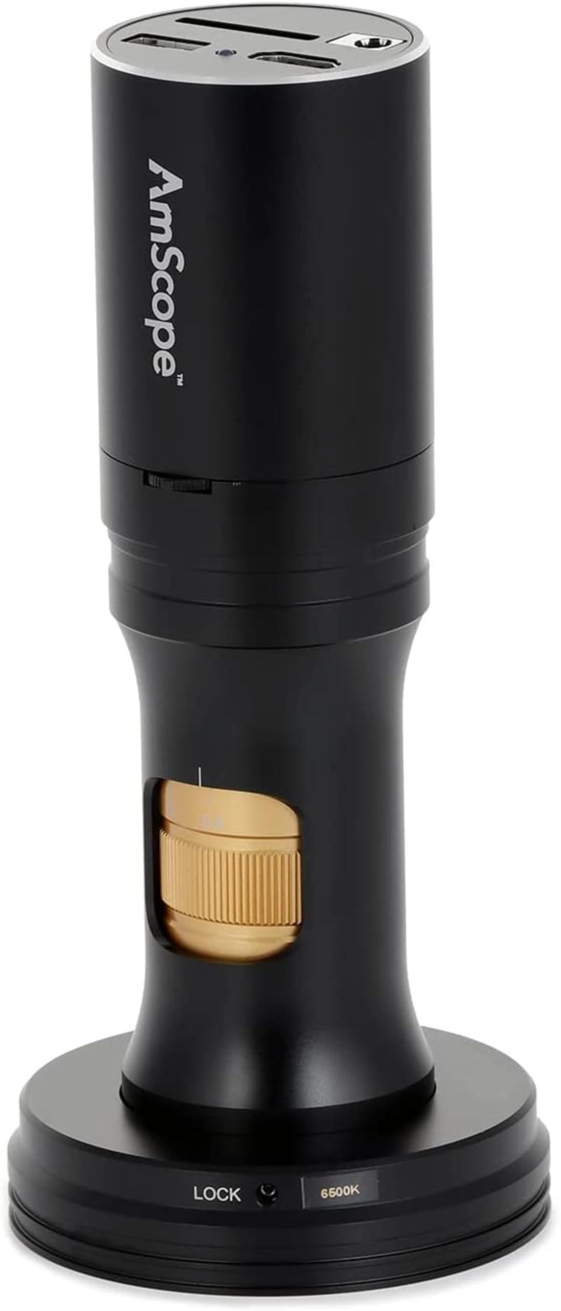 AmScope AmScope - 1080p HDMI All-in-One Digital Microscope with Zoom Optics on Articulating Arm with Pillar - DM756H2D-APC