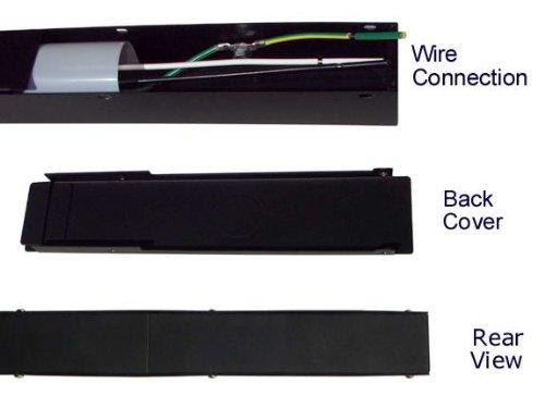 X1 20 Hardwired Power Strip (NO Power Cord), 6 Vertical Outlets (NOT Tamper Resistant), with Ears (with mounting tabs on Both Ends), 15A (NOT a 20 Amp Unit), Black