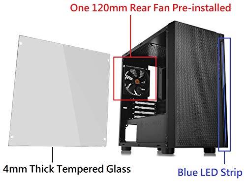 Thermaltake Thermaltake Versa H18 Tempered Glass Black Spcc Micro ATX Gaming Computer Case CA-1J4-00S1WN-01