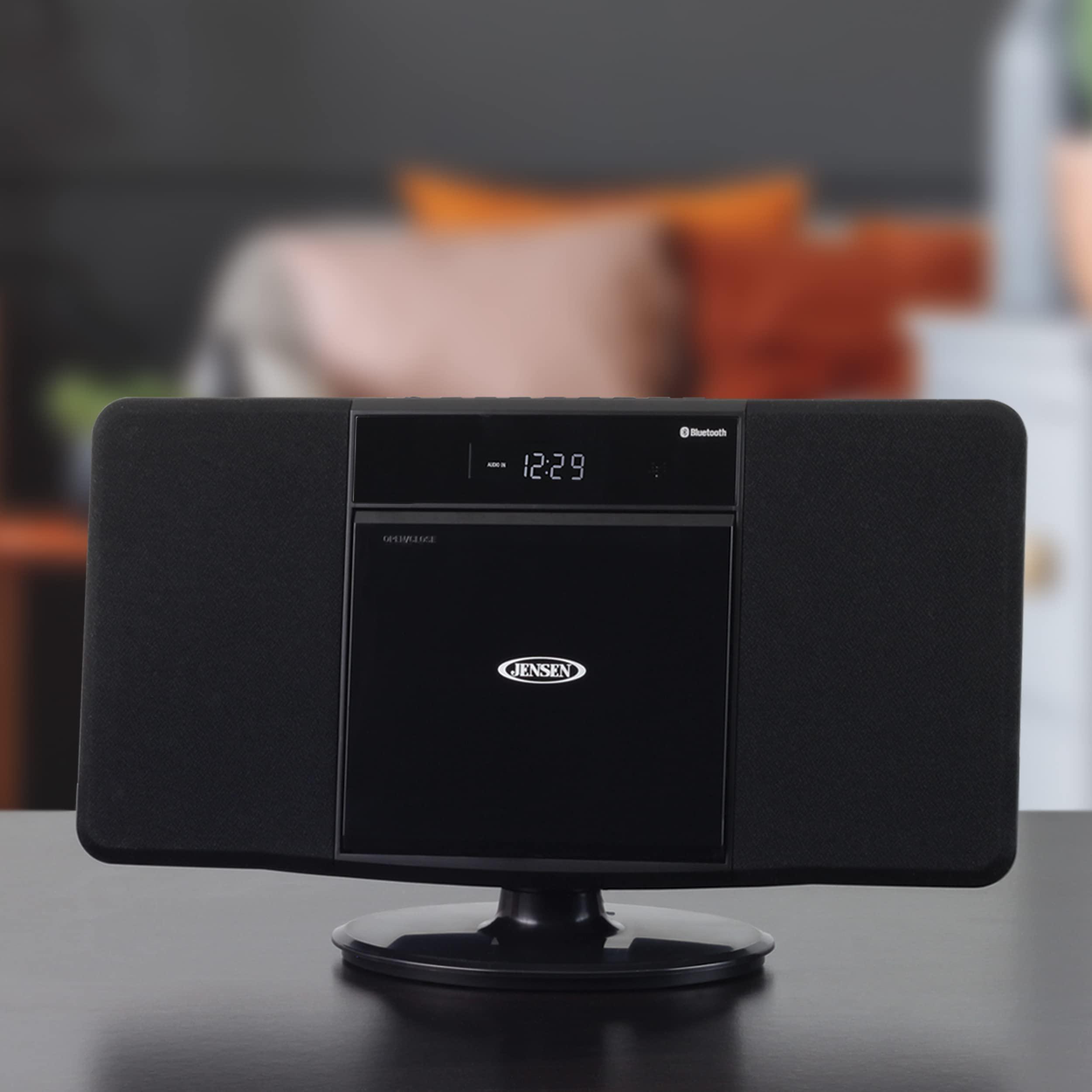 Jensen JENSEN JBS-300 Wall Mountable Bluetooth Music System with MP3 CD Player/Digital AM/FM Stereo Reveiver and Remote Control