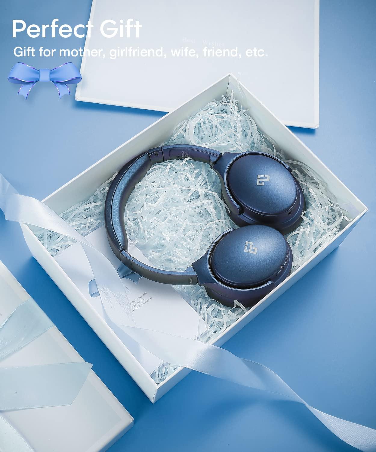 INFURTURE INFURTURE Active Noise Cancelling Headphones, H1 Wireless Over Ear Bluetooth Headphones, Deep Bass Headset, Low Latency, Memory Foam Ear Cups,90H Playtime