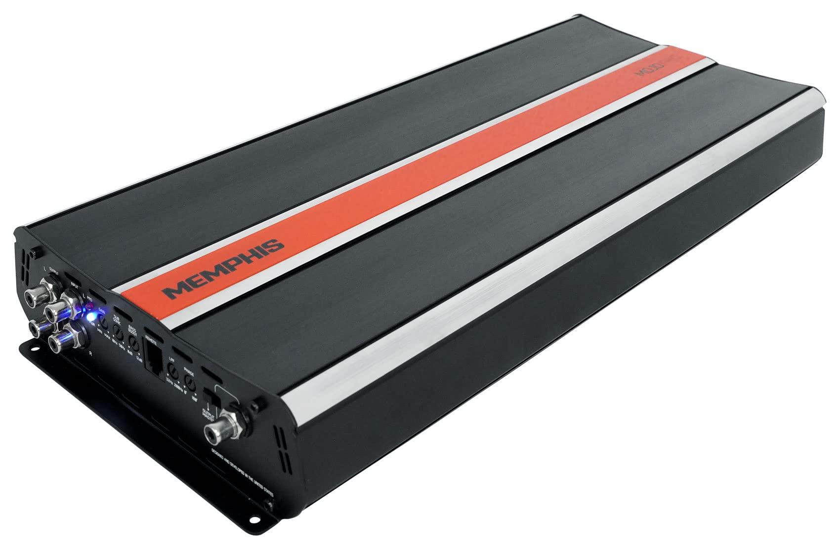 Memphis Memphis Audio MJP3000.1 3000w RMS @ 1 ohm Mono Car Amplifier Mojo Pro Amp+Remote Bundle with Rockville RWK0CU Complete Amp Installation Wire Kit