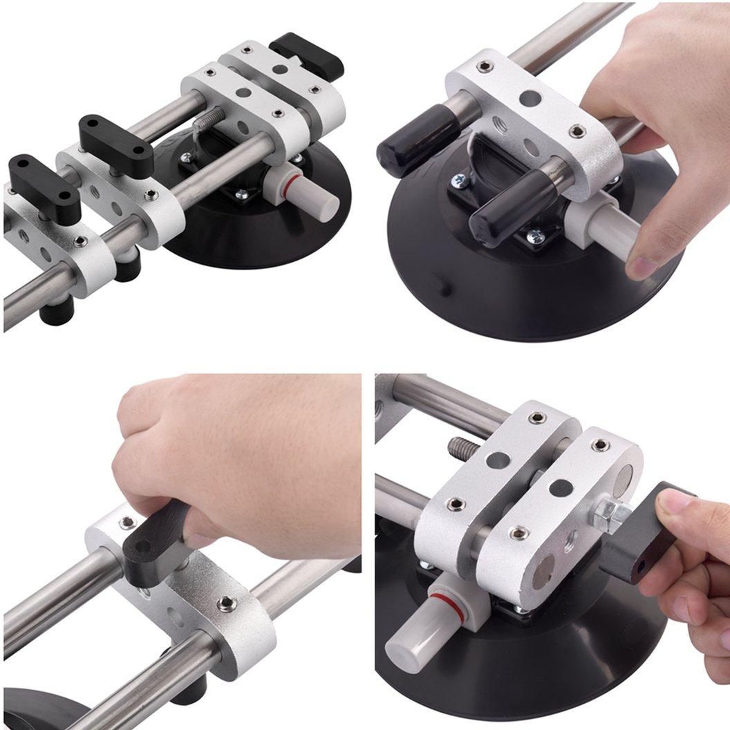 IMT IMT 2 Pack Seamless Seam Setter with 6-Inch Vacuum Suction Cups for Seam Joining and Leveling, Professional Countertop Installation Tool for Granite, Stone, Marble, Slab, Free Storage Case and Gloves