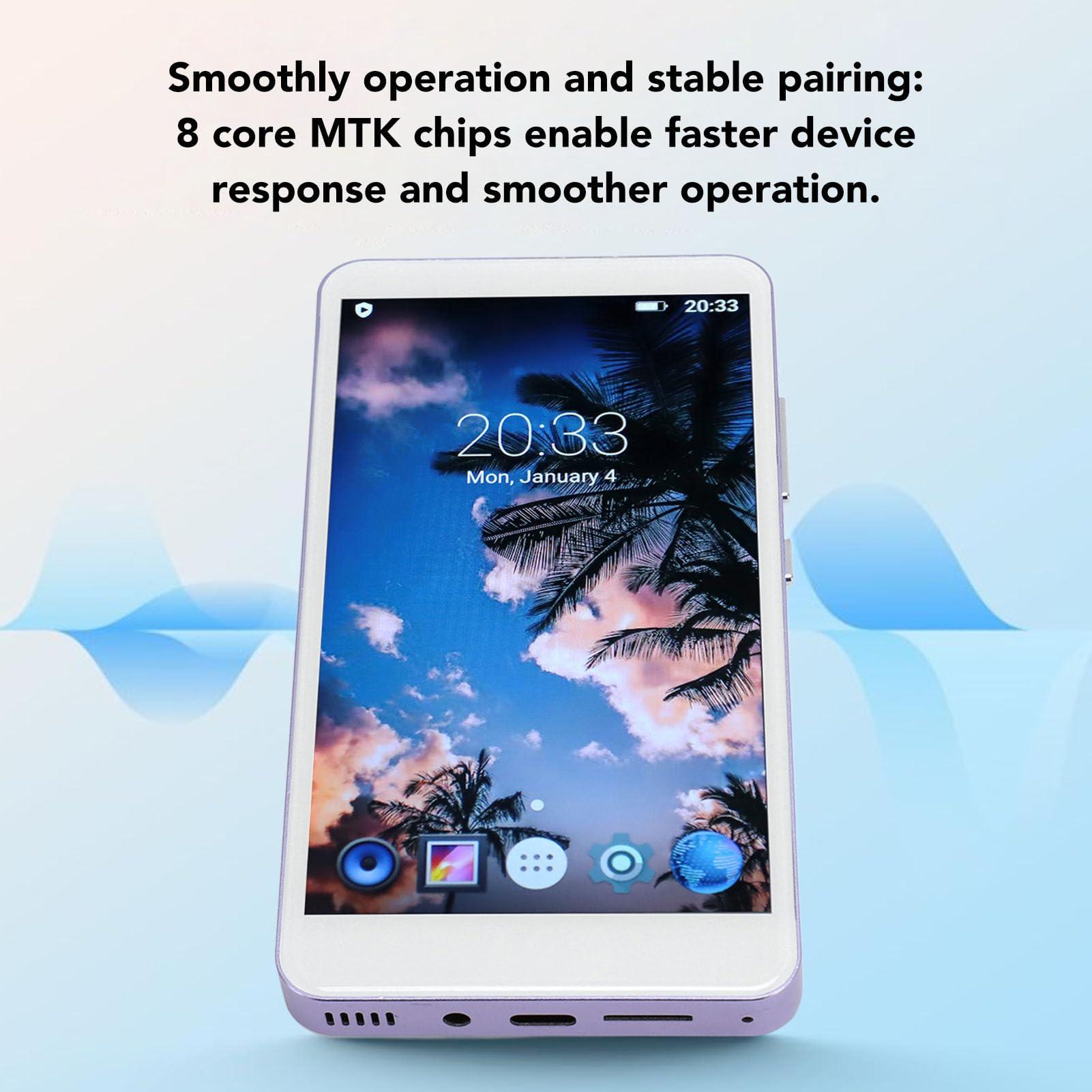 LAISANIM LAISANIM 8GB Mp3 Mp4 Player with Bluetooth and, 5.0" IPS Touchscreen Mp3 Music Players with FM Radio for Kids,Support Up to 256GB TF Card(not Included) ()