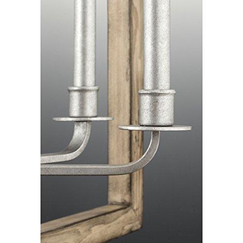 Progress Lighting Cinq Collection 1-Light Antique Bronze Antique Mirror Glass Global Pendant Light