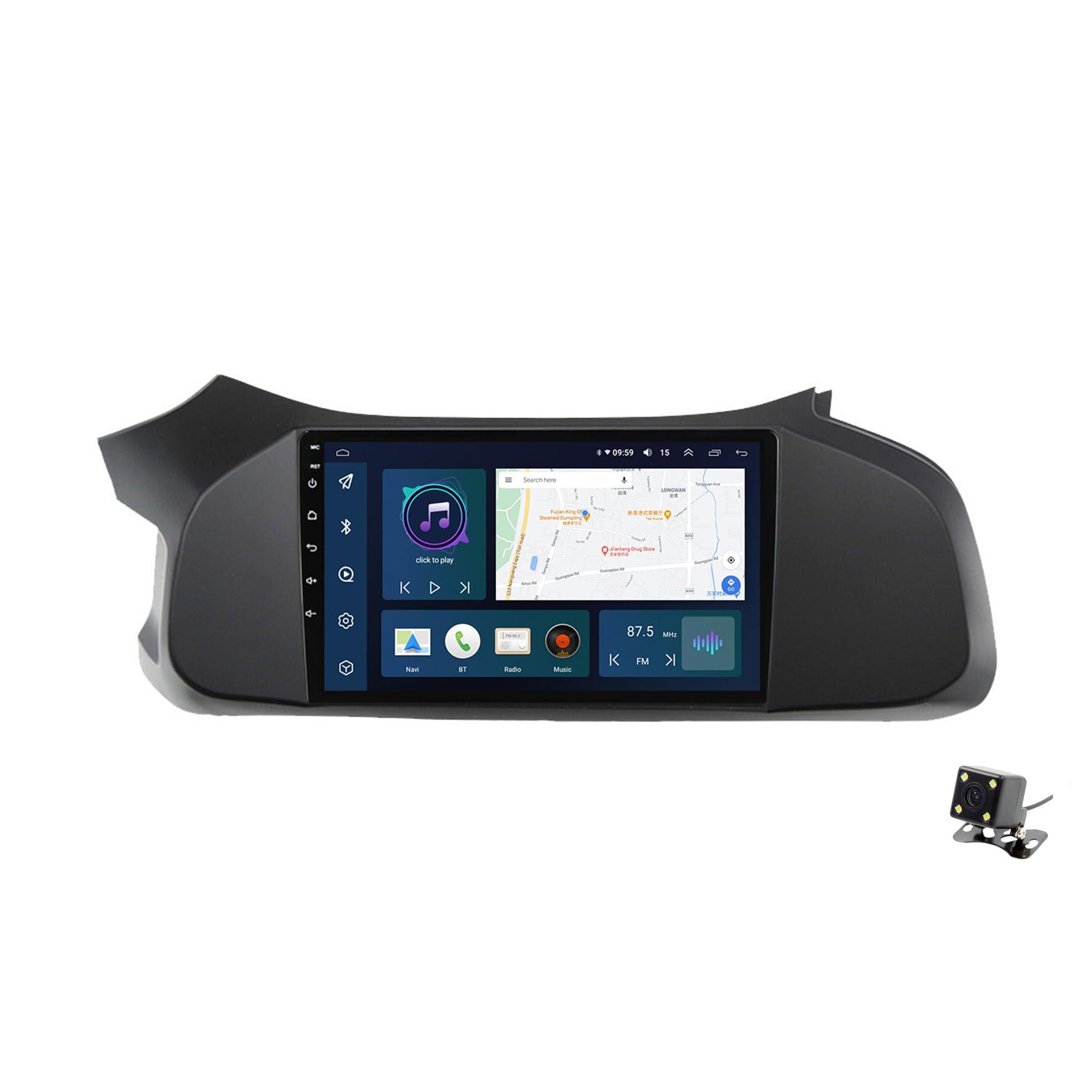 ADMLZQQ ADMLZQQ for Chevrolet Onix 2012-2019 Car Stereo Radio Car-play Android Auto,9 Inch Touch Screen 2 Din GPS Sat Navi Multimedia with Bluetooth 4G+Wifi+Backup Camera+SWC+Mirror Link,Y3 4+64g