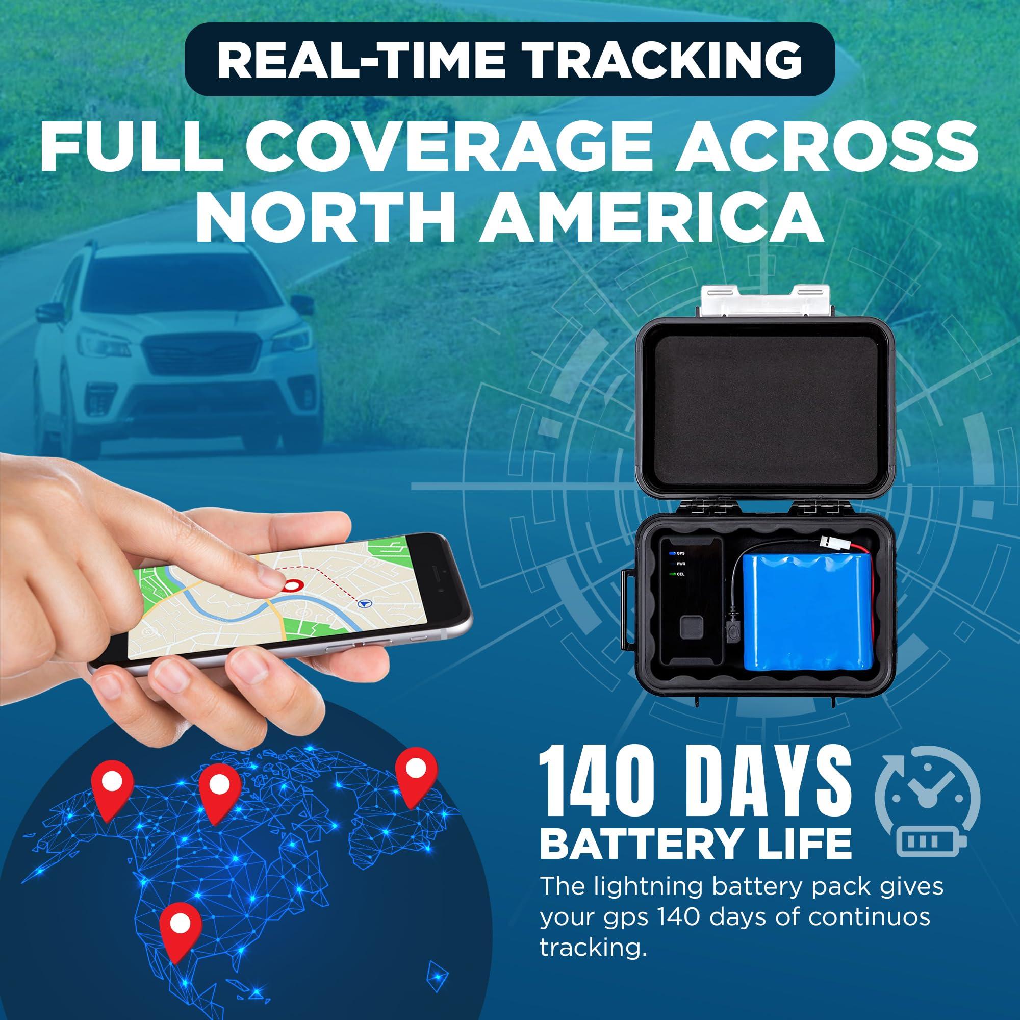 Lightning GPS Lightning GPS GL300 Tracker Device for Vehicles w/Magnetic Case and Battery Real-Time GPS Tracking, Vehicle & Fleet Monitoring, Hidden Tracking for Cars, Trucks or Trailers Subscription Required