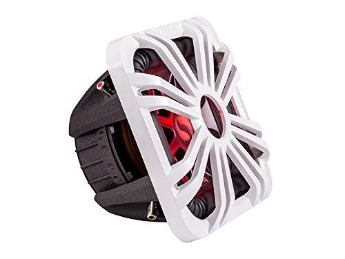 KICKER Kicker 45L7R124 L7R 12-Inch (30cm) Subwoofer, Dual Voice Coil, 4-Ohm w/White LED Grill & Remote Bundle