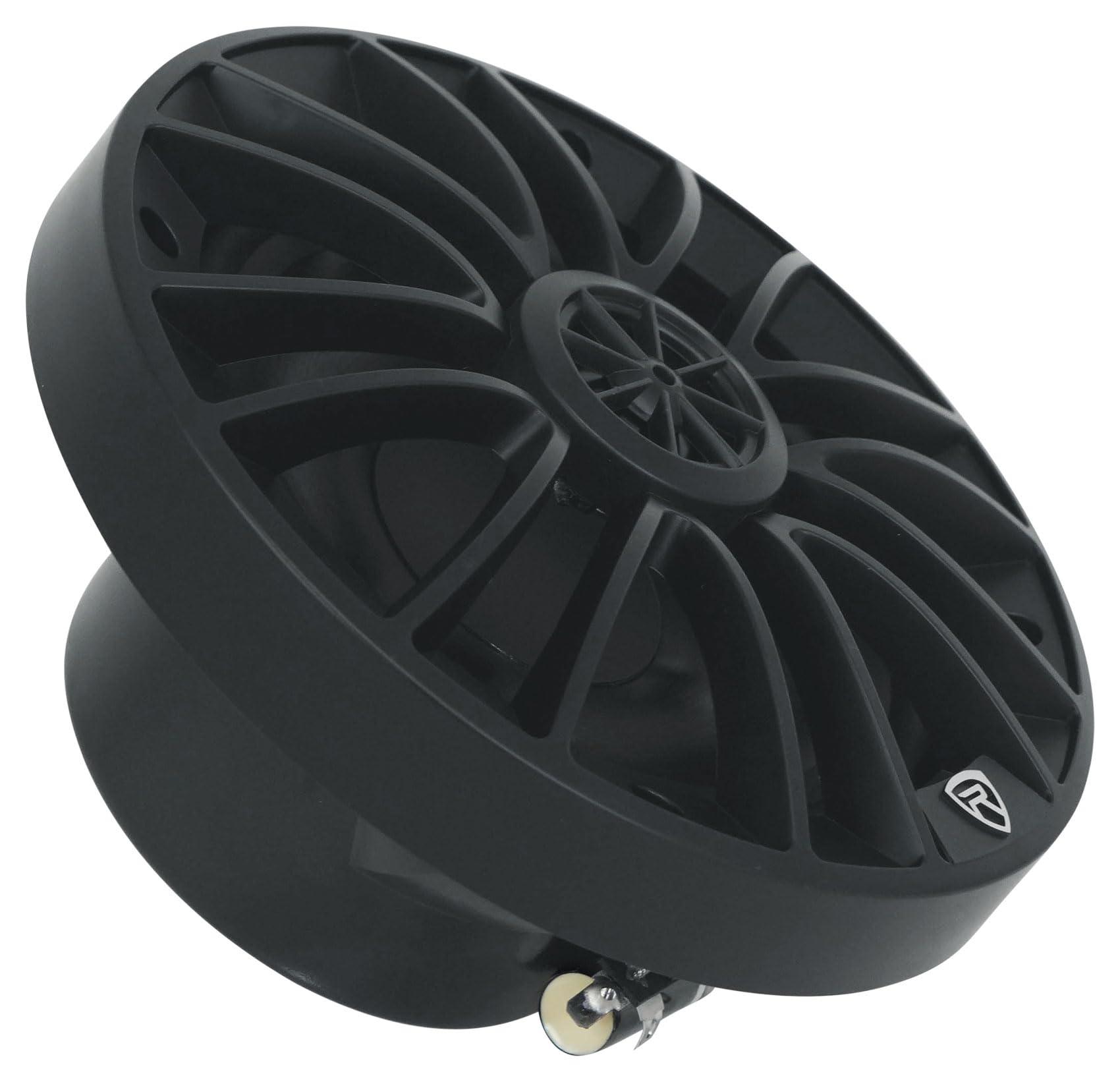 Rockville Rockville Pair RM-PREMIUM-65 Black 6.5" Marine Boat Speakers, 600W Peak/150W RMS, 4-Ohm, Crisp Audio, Waterproof Design, High-Power Handling for Boats and Outdoor Vehicles