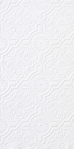 Brewster Brewster 148-32817 Victorian Tin Ceiling Paintable Wallpaper, White
