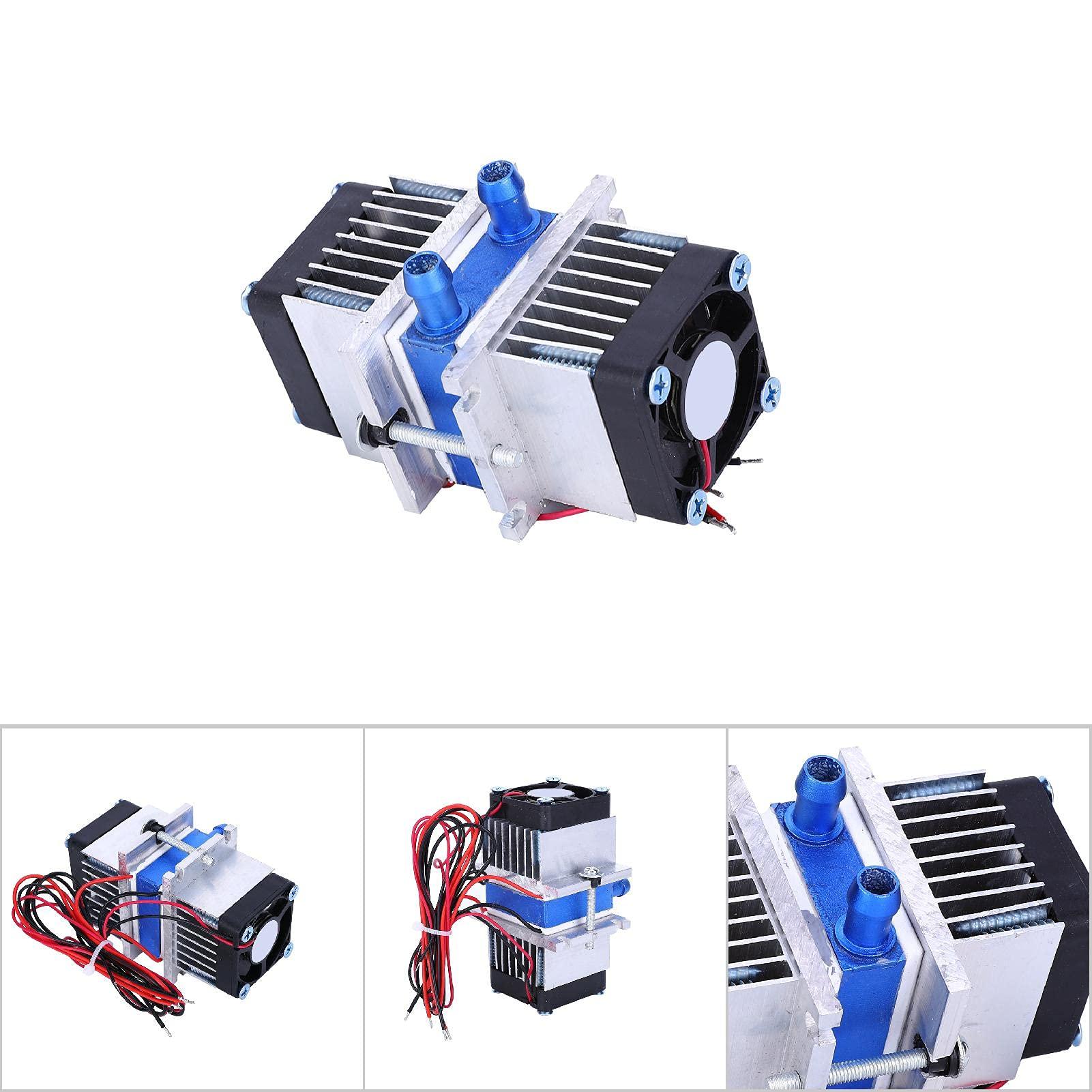 POCREATION Peltier Water Chiller Peltier Water Chiller Dc12V Thermoelectric Cooling System, Dualchip 144W Semiconductor Thermoelectric Peltier Tec112706 Cooler Water Cooling Device (Single Cooler)