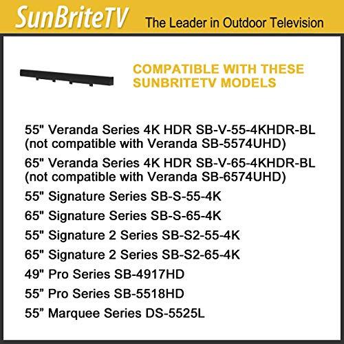 SunBriteTV SunBriteTV Weatherproof Soundbar 20-Watt fits 55-65-inch Outdoor Televisions - SB-SP557-BL Black