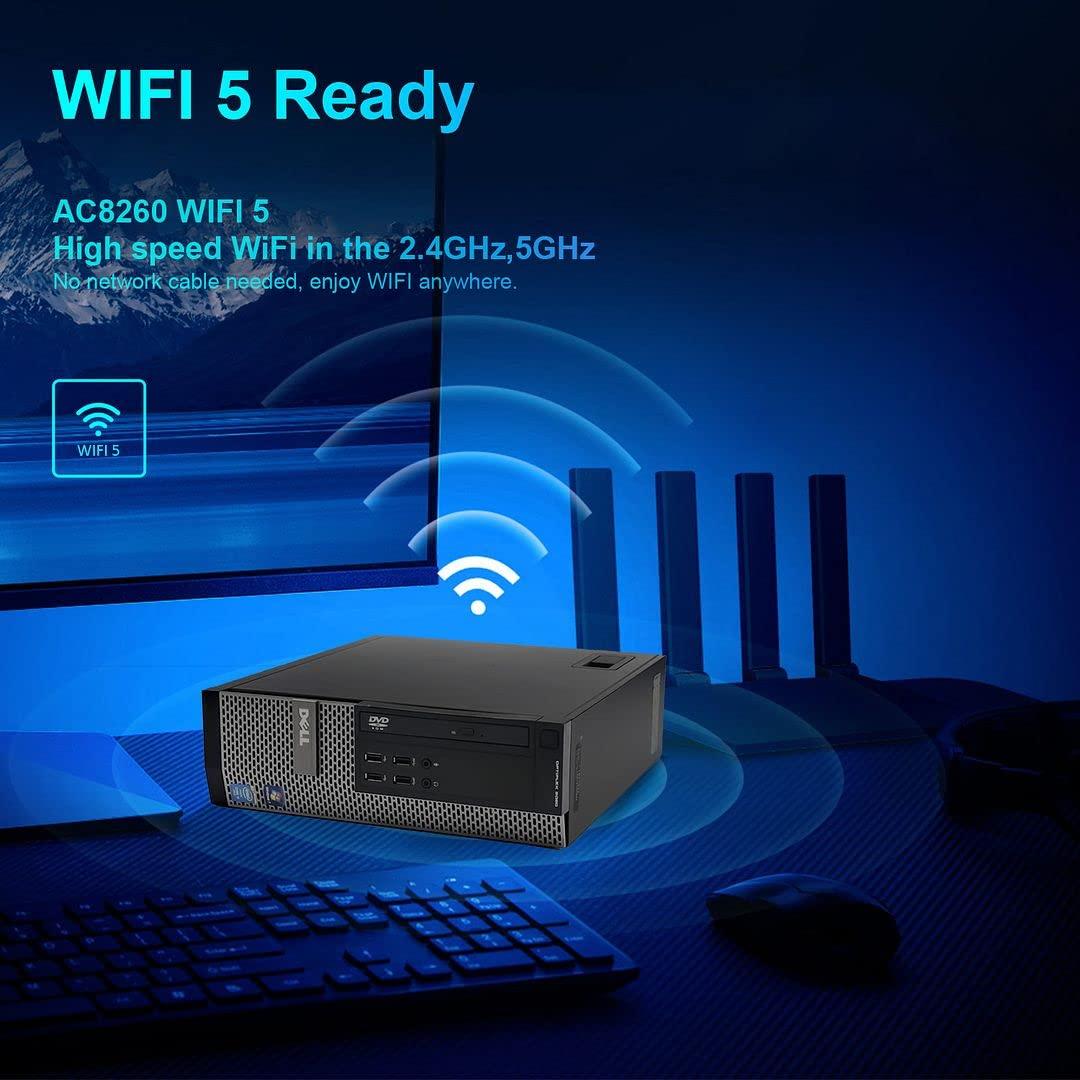 Dell Dell OptiPlex 9020 Refurbished Desktop Computers Small Form Factor PC,i7 4790 16GB Ram,512GB NVMe M.2 SSD,128GB SSD,AC8260 Built-in WiFi,HDMI,Dual Monitor Support (Renewed)