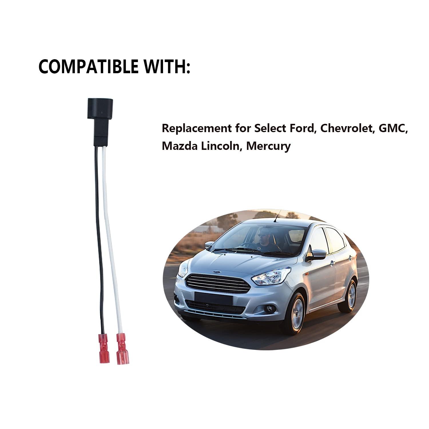 VKVXCLON 72-5600 Speaker Adapter Wiring Harness Replacement for Select Ford, Chevrolet, GMC, Mazda Lincoln, Mercury Car Front Rear Door Speaker Wire Harness4Pcs