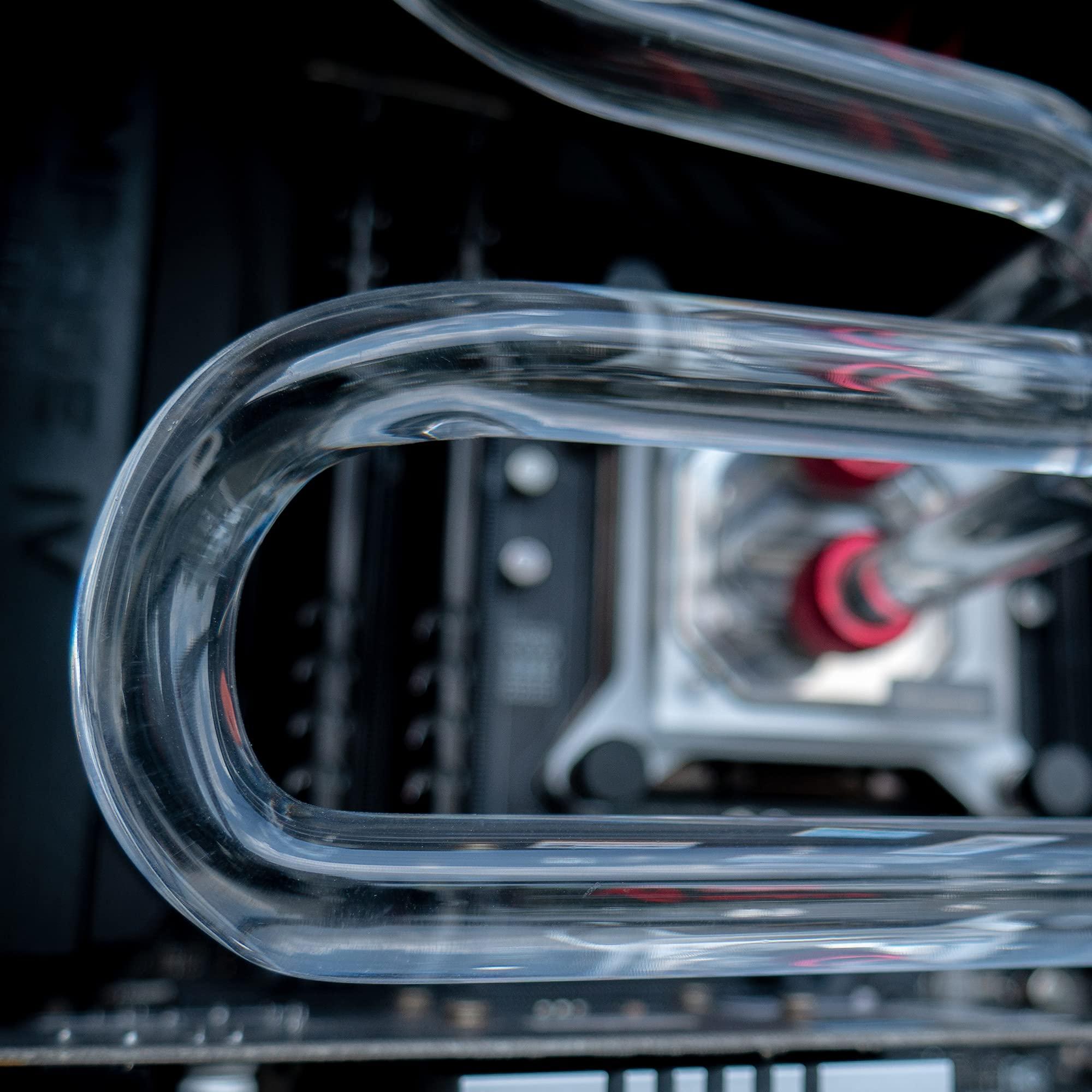 uxcell uxcell PETG Tubing Hard Tube 10mm ID, 14mm OD, 0.5m/20inch Length, Blue for PC Water-cooling System 4pcs