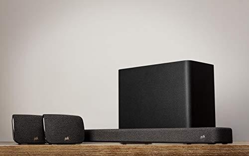 Polk Audio Polk Audio React Sound Bar, Dolby & DTS Virtual Surround Sound, Next Gen Alexa Voice Engine with Calling & Messaging Built-in, Expandable to 5.1 with Matching React Subwoofer & SR2 Surround Speakers