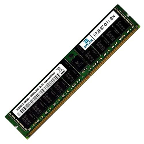 Brute Networks Brute Networks 872837-091-BN - 16GB DDR4-2666MHz 1Rx4 ECC Registered RDIMM (Compatible with OEM PN# 872837-091)