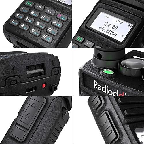 Radioddity Radioddity GM-30 GMRS Radio, Handheld 5W Long Range Two Way Radio for Adults + Radioddity RS22 Remote Speaker Mic with Clear Sound