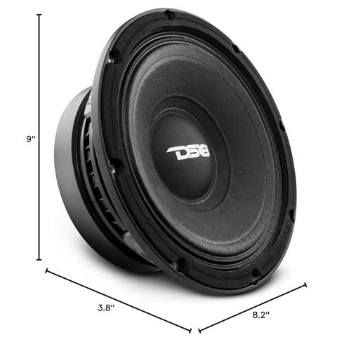 DS18 DS18 8XL800-4 PRO XL 8" Mid-Range Loudspeaker 400 Watts Rms 4 Ohm - Pro Midrange 8" Speaker Great for High-Performance Audio Applications - 1 Speaker