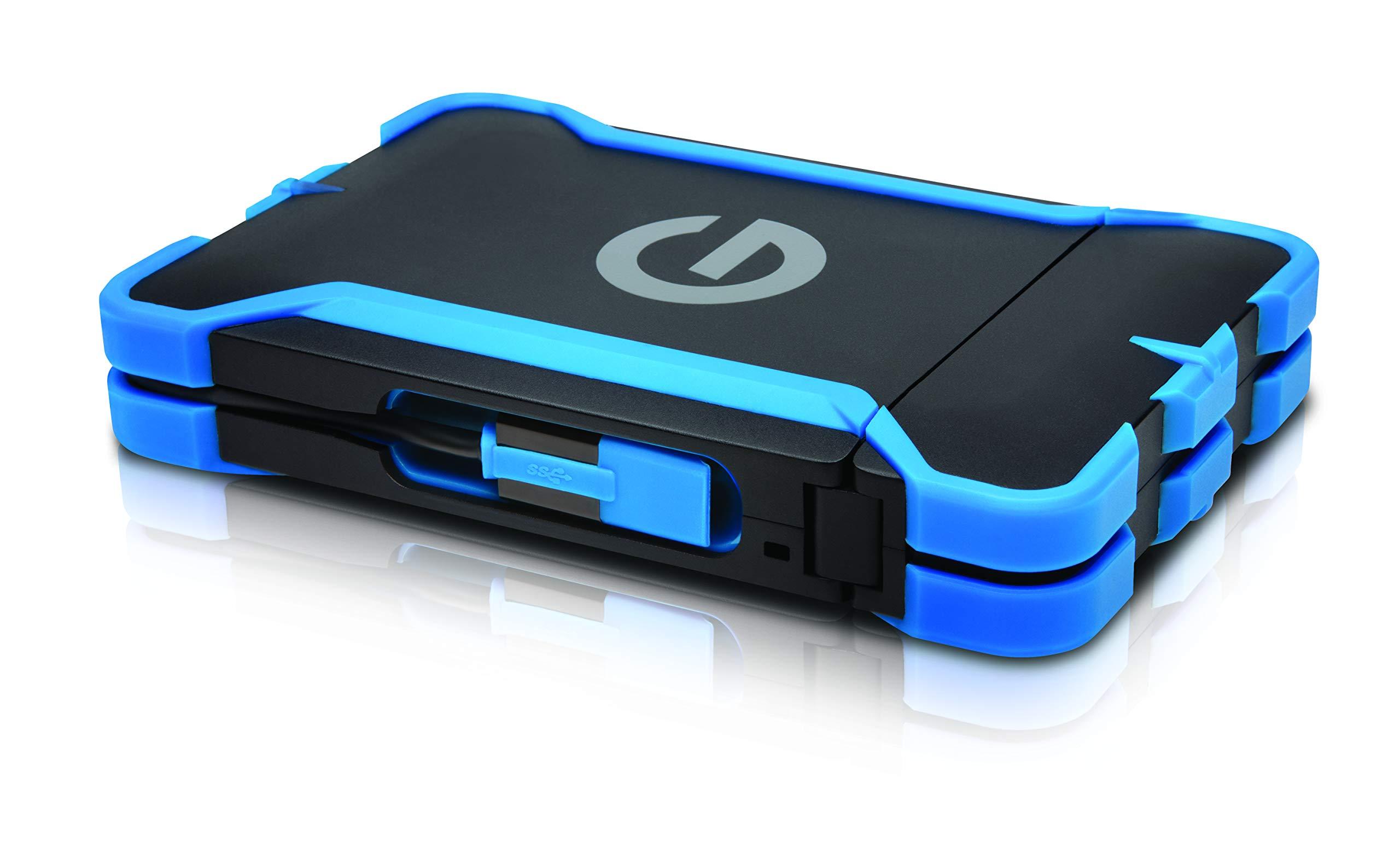 G-Technology G-Technology 1TB G-DRIVE ev ATC Portable External Hard Drive with tethered USB 3.0 cable - All-Terrain Drive Solution - 0G03614-1