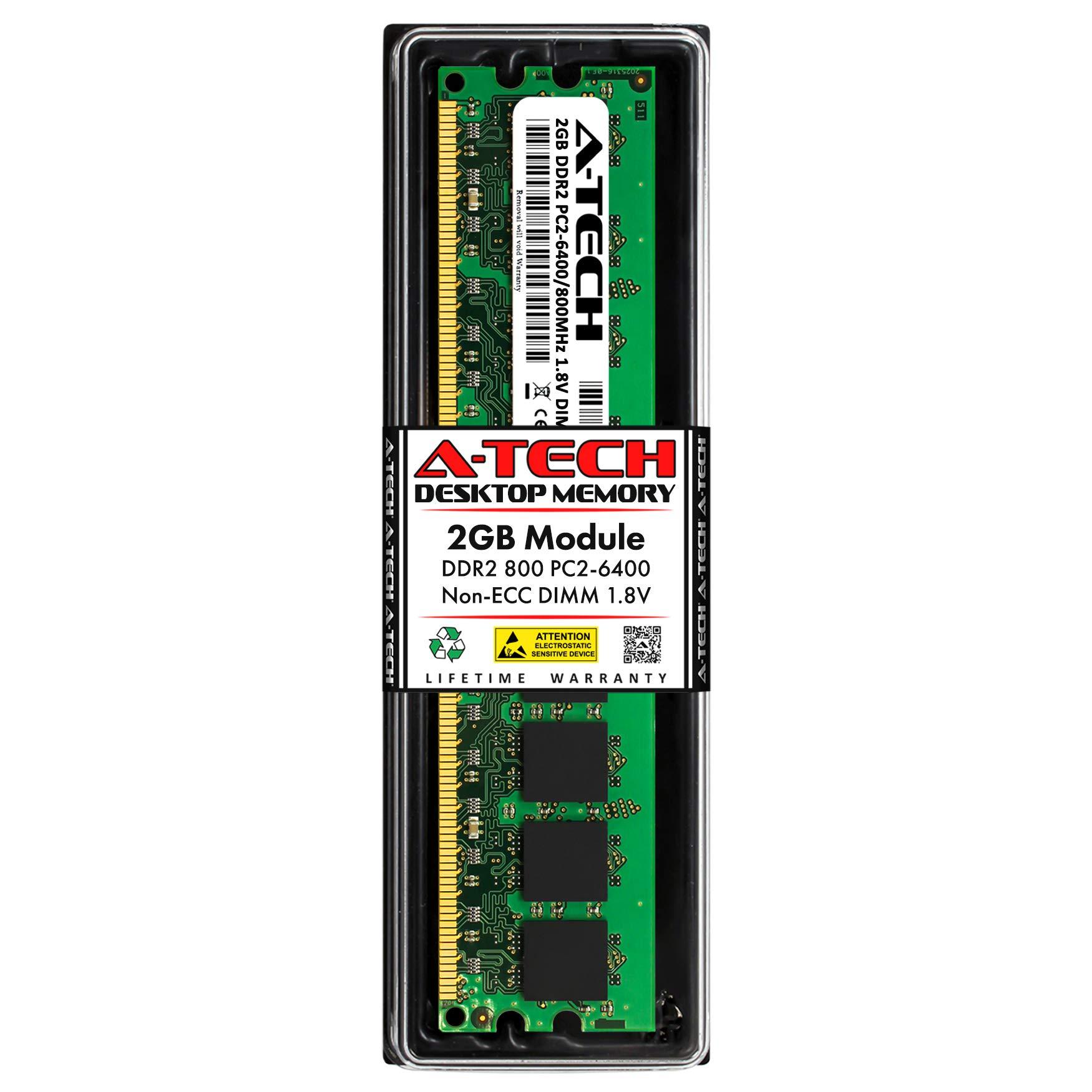 A-Tech A-Tech 2GB RAM Replacement for Kingston KPR6400/2GR | DDR2 800MHz PC2-6400 UDIMM Non-ECC 240-Pin DIMM Memory Module